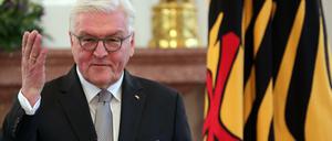 Bundespräsident Frank-Walter Steinmeier im Schloss Bellevue in Berlin.