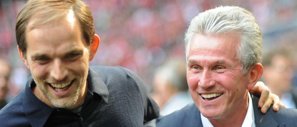Haben gut lachen: Thomas Tuchel und Jupp Heynckes (r.), hier im Jahr 2012.