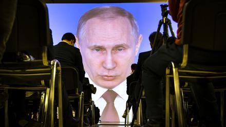 Kandidat und Präsident - Wladimir Putin wird wohl am 18. März wiedergewählt werden.