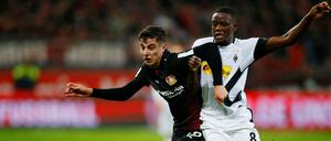Leverkusen war meist einen Tick eher am Ball als die Gladbacher.