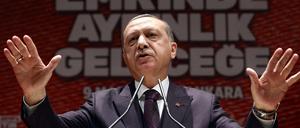 Der türkische Präsident Recep Tayyip Erdogan bei einem Auftritt in Ankara.