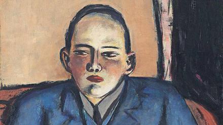 Gast im Exil. Max Beckmann malte Erhard Göpels monumentales Porträt (178 mal 84 Zentimeter) 1944 in seinem Amsterdamer Atelier.