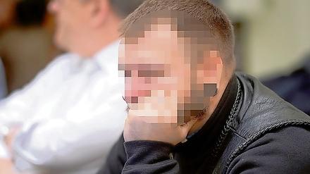 Der im NSU-Prozess angeklagte Andre E. im Gerichtssaal in München