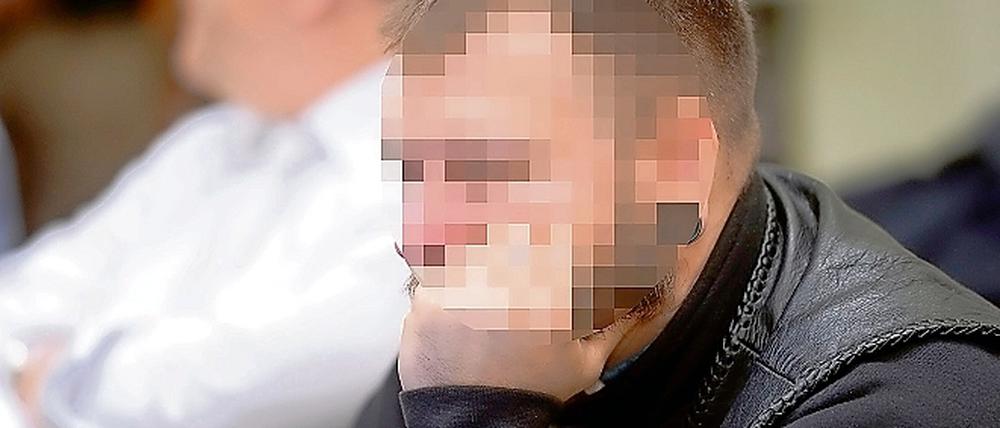 Der im NSU-Prozess angeklagte Andre E. im Gerichtssaal in München