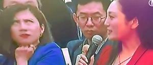 Der Moment. Die Frage ihrer Kollegin lässt Liang Xiangyi mit den Augen rollen.
