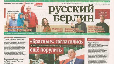 Die Wochenzeitung „Russkaja Germanija“