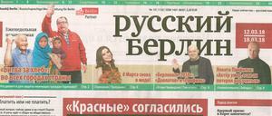 Die Wochenzeitung „Russkaja Germanija“