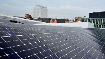 Solaranlage in Berlin: Mehr als 50 Prozent des Stroms kamen 2017 aus erneuerbaren Quellen