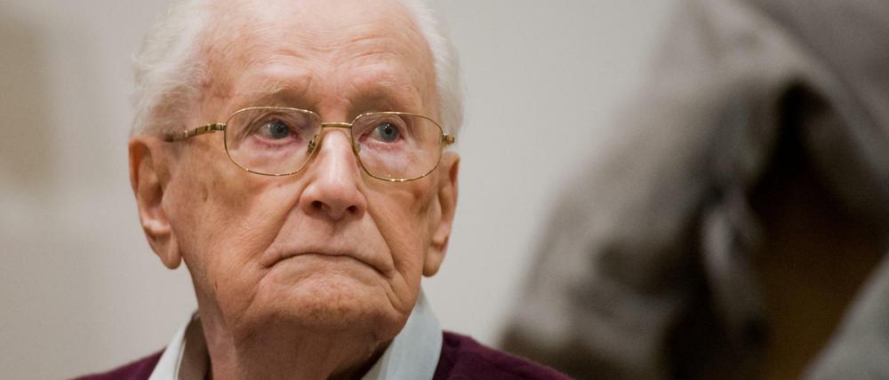 Oskar Gröning im Gerichtssaal.
