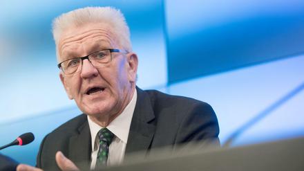 Pocht auf das Vorschlagsrecht der Grünen: Winfried Kretschmann, Ministerpräsident von Baden-Württemberg.