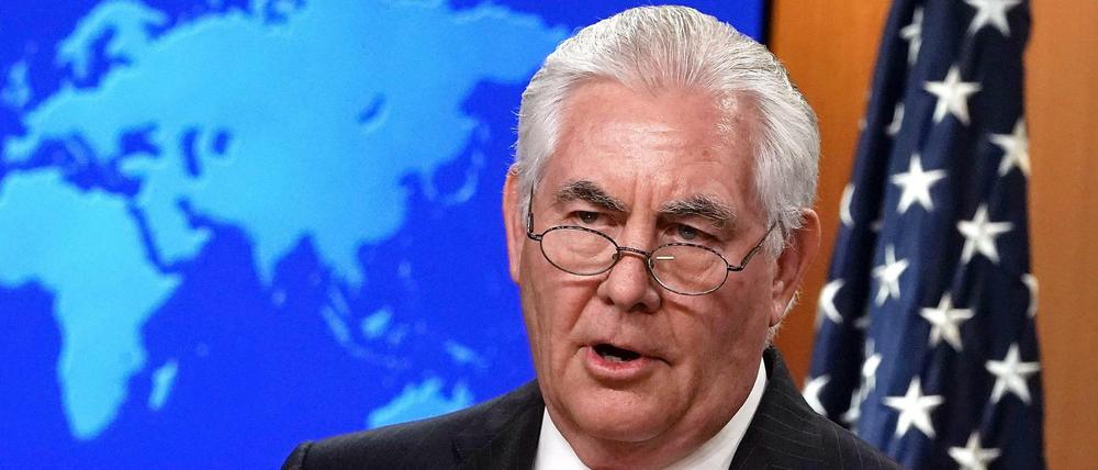 Rex Tillerson wurde am Dienstag von US-Präsident Donald Trump entlassen. 