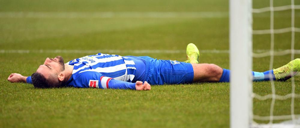 Zum Hinlegen: Herthas glückloser Stürmer Ibisevic.