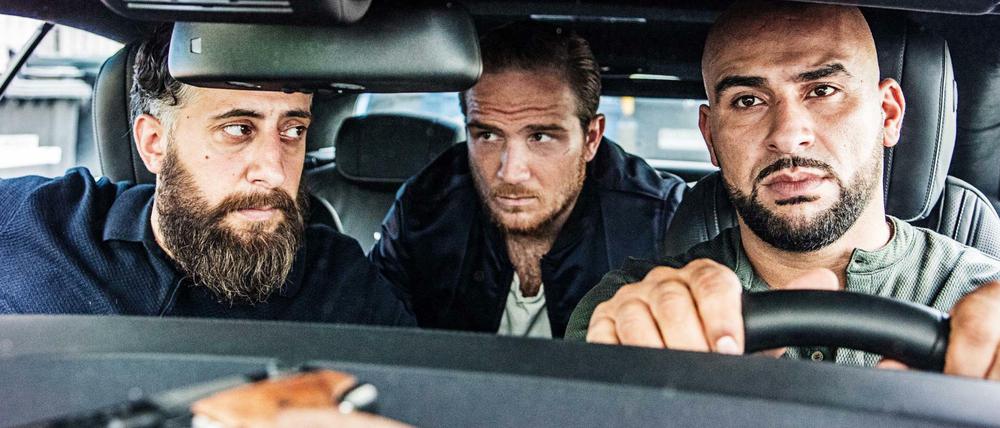 Die TNT-Serie "4Blocks" mit Kida Khodr Ramadan (v.l.n.r.), Frederick Lau und Veysel Gelin erhält einen Grimme Preis 2018.