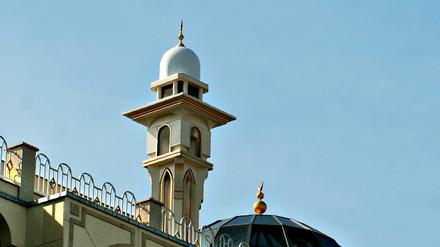 Mosche mit Minarett in Kreuzberg. Für die geplante Moschee in Mariendorf gibt es noch keine Pläne. 