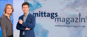 Jessy Wellmer und Sascha Hingst moderieren das "Mittagsmagazin" seit Anfang 2018 für den RBB.