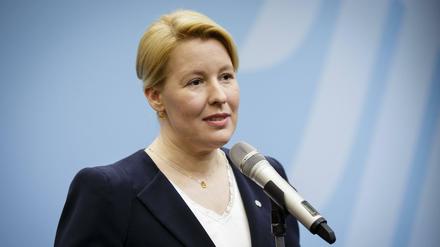 Bundesfamilienministerin Franziska Giffey (SPD) bei der Amtseinführung am 15.03.2018. 