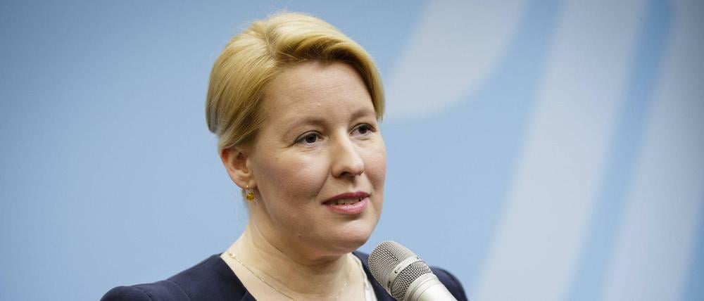 Bundesfamilienministerin Franziska Giffey (SPD) bei der Amtseinführung am 15.03.2018.