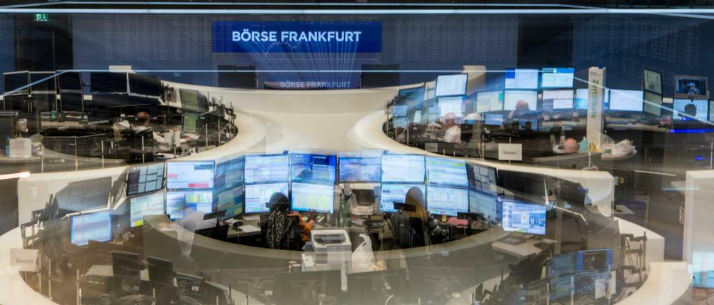 Blick in den Handelssaal der Deutschen Börse in Frankfurt.