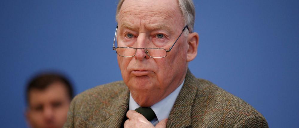 Alexander Gauland, AfD-Franktionschef im Bundestag.