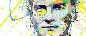 Die Künstlerin Alea Pinar du Pre hat Kemal Atatürk verfremdet. Wir zeigen einen Ausschnitt ihres Bildes.