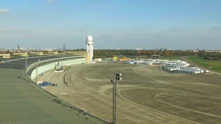 Flughafengebäude des 2008 geschlossenen Flughafens Tempelhof.