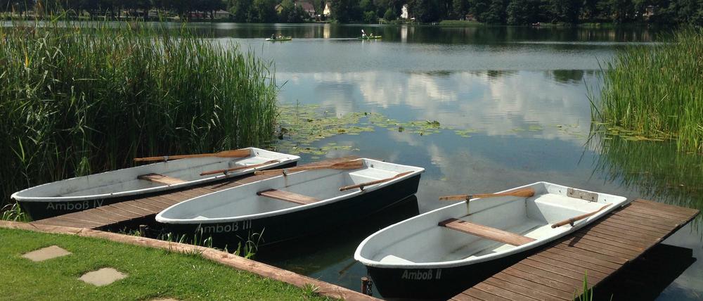 Boote am Katharinensee.