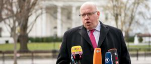 Bundeswirtschaftsminister Peter Altmaier (CDU) am Montag vor dem Weißen Haus.