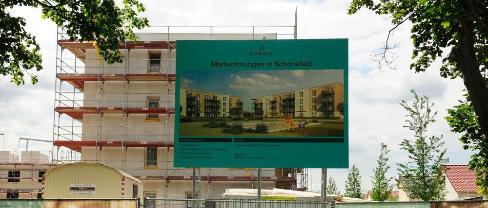 Wohnen am Stadtrand. In Schönefeld wird kräftig gebaut.