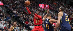 Wenn Dennis Schröder mit Tempo zum Korb zieht, ist er kaum zu stoppen. 