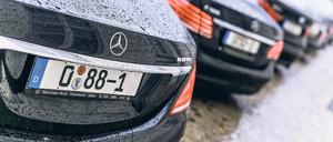 Foto eines Pkw von der Botschaft von Mali. Das Land hat die Länderkennung 88.