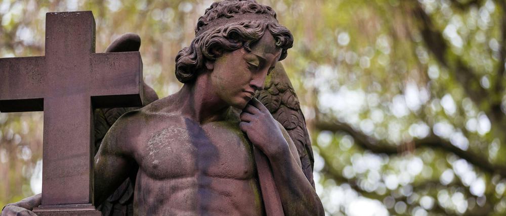 Grabstein auf dem Melaten-Friedhof in Köln.