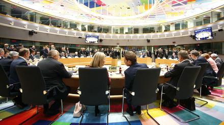 Die EU-Staats- und Regierungschefs beim Gipfeltreffen in Brüssel