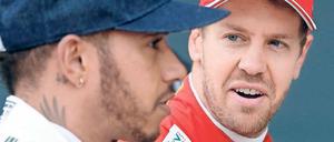 Die üblichen Verdächtigen. Sebastian Vettel im Ferrari und Lewis Hamilton im Mercedes sind die großen Favoriten auf den Weltmeistertitel in der Formel 1.