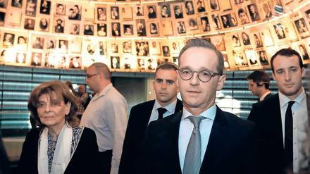 In Yad Vashem. Außenminister Heiko Maas am Sonntag. 