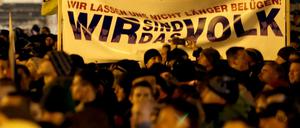 Pegida-Demonstration in Dresden.