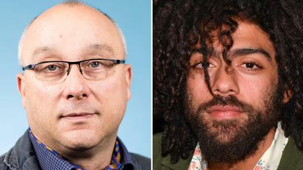 Jens Maier, Mitglied der AfD-Bundestagsfraktion, und Noah Becker.