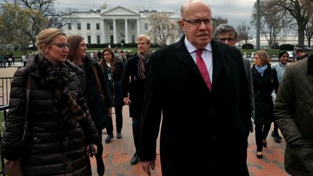 Der deutsche Wirtschaftsminister Peter Altmaier diese Woche in Washington. Er war Teil der diplomatischen EU-Offensive in Washington - nach Altmaier reisten auch Handelskommissarin Cecilia Malmström und Justizkommissarin Vera Jurova in die US-Hauptstadt.