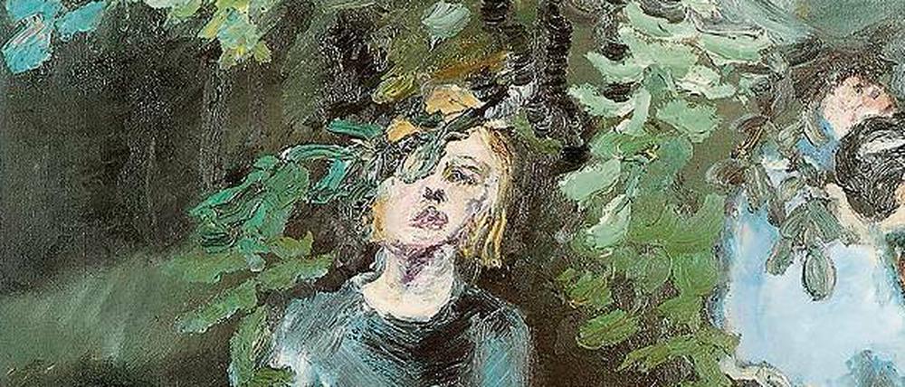 Zurück zur Natur. „G.F. und D.S. als Gärtner“ (1988, Ausschnitt). Gregor Fußmann ist der Neffe des Malers, Dietmar Spiller ein befreundeter Künstler. 