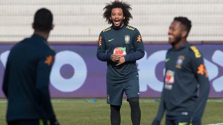 Kann wieder lachen. Verteidiger Marcelo war im WM-Halbfinale 2014 auch mit dabei.