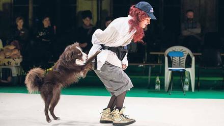 Polonaise mit Border Collie. Maika Knoblich und Spike.
