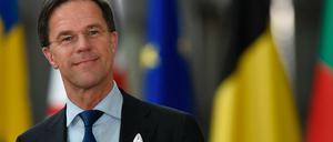 Der niederländische Regierungschef Mark Rutte am Donnerstag beim EU-Gipfel in Brüssel.