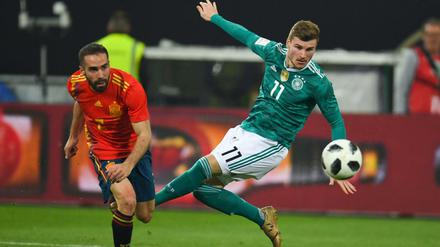Auch mit Timo Werner konnten die Deutschen gegen Spanien nicht gewinnen.