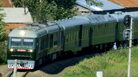 Ein Sonderzug, der von der Führung Nordkoreas genutzt wird (Aufnahme von 2010)