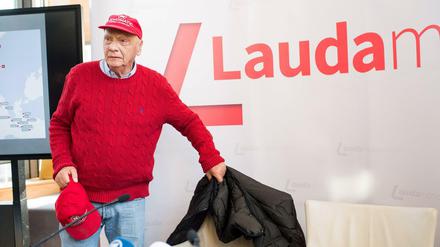 Niki Lauda am Mittwoch bei seiner Pressekonferenz in Wien.