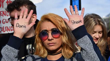 Hundertausende protestierten gegen Waffengewalt.