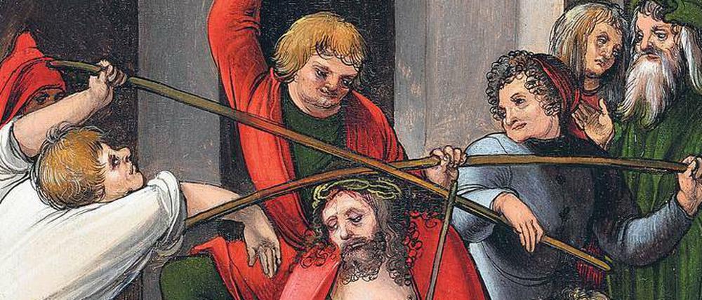 Ecce homo. Schäufeleins malte um 1506 die Geißelung und Dornenkrönung Christi.