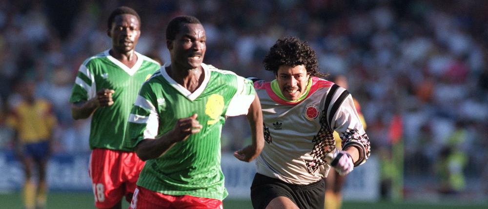 Legendär. Roger Milla bei der WM 1990.