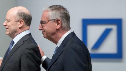 Die Spitze. Paul Achleitner (rechts) soll angeblich schon einen Nachfolger für John Cryan suchen.