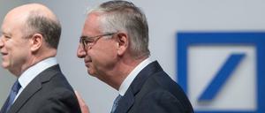 Die Spitze. Paul Achleitner (rechts) soll angeblich schon einen Nachfolger für John Cryan suchen.