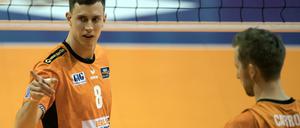 Da geht's ins Halbfinale. Graham Vigrass (l.), Paul Carroll und die BR Volleys starten glänzend in die Play-Offs.